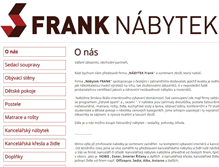 Tablet Screenshot of nabytekfrank.cz